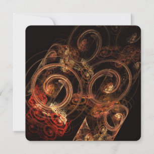 The Sound of Music Abstract Art Invitation