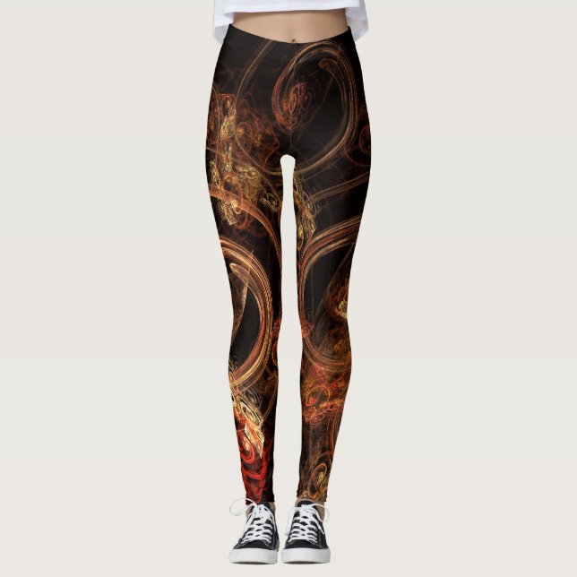 The Sound of Music Abstract Art Leggings (Front)