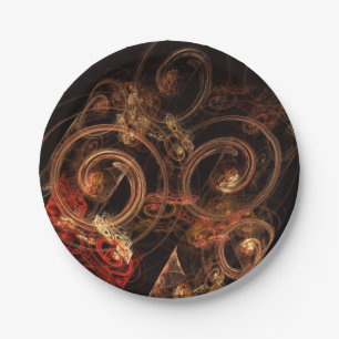 The Sound of Music Abstract Art Paper Plate