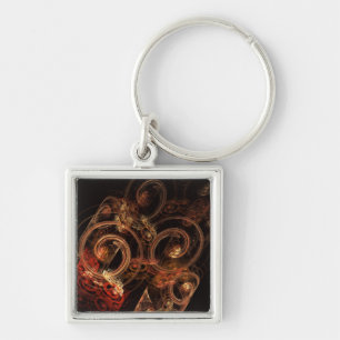 The Sound of Music Abstract Art Small Key Ring
