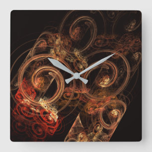 The Sound of Music Abstract Art Square Wall Clock