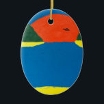 The Sound of Sunset pendant. An original artwork. Ceramic Tree Decoration<br><div class="desc">A ceramic pendant of an original artwork by Musicality by artist ZM. The artwork was painted on a beautiful tropical paradise island. Wear this and the artist says you will feel the beautiful Sound of Sunset!</div>