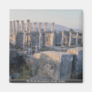 The South Decumanus, Jerash, Jordan Magnet