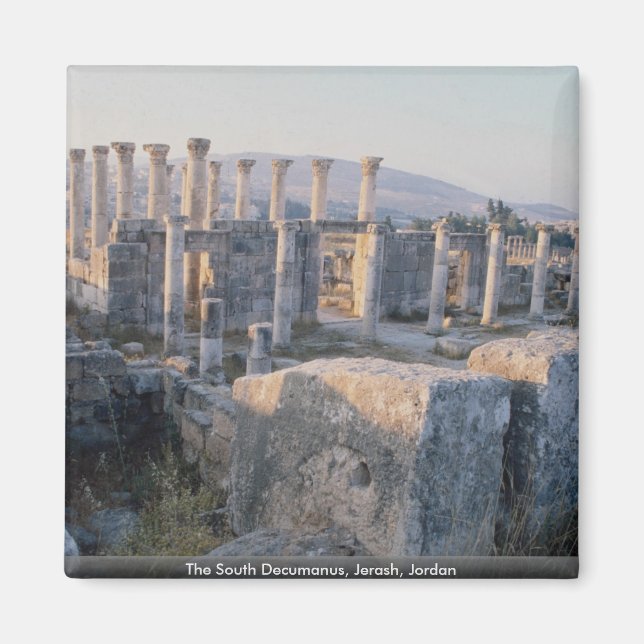 The South Decumanus, Jerash, Jordan Magnet (Front)
