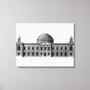 The South Elevation of Register House, Canvas Print