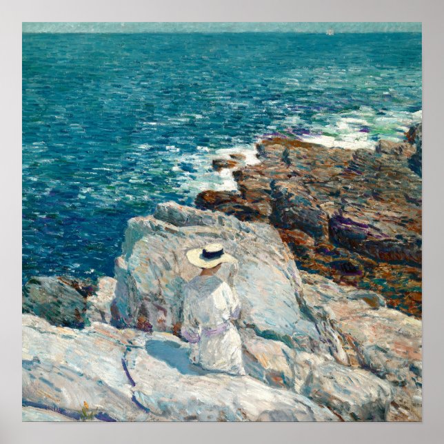 The South Ledges, Appledore by Childe Hassam Poster (Front)