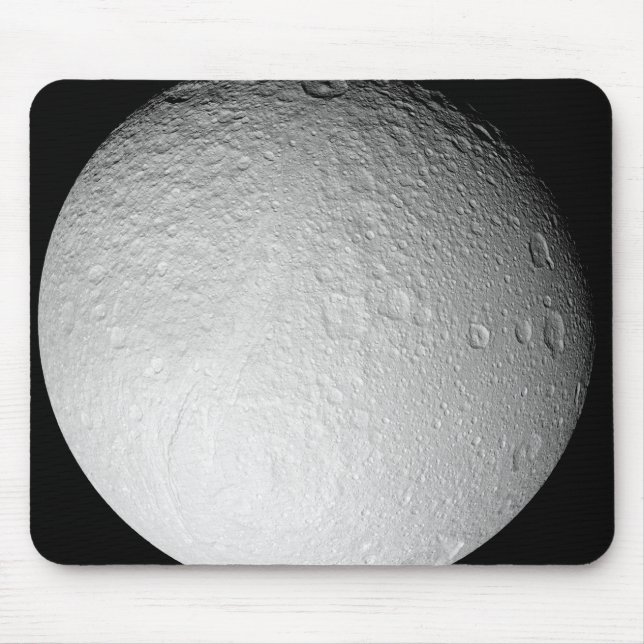 The South Pole of Saturn's moon Tethys Mouse Mat (Front)