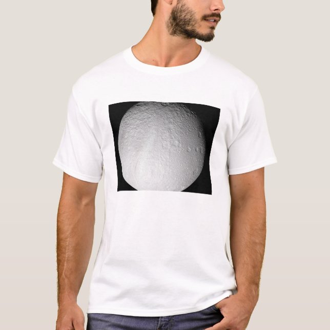The South Pole of Saturn's moon Tethys T-Shirt (Front)