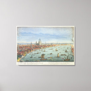 The South West Prospect of London, from Somerset G Canvas Print