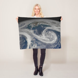 The Southern Alaska Coast And The Gulf Of Alaska. Fleece Blanket