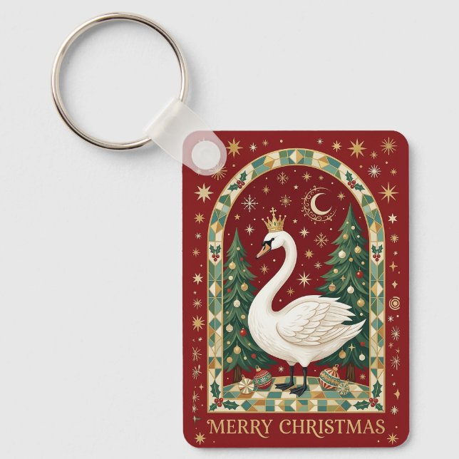 The Sovereign Swan’s Noel Key Ring (Front)