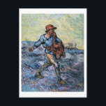 The Sower (after Millet), Van Gogh Fine Art Postcard<br><div class="desc">The Sower (after Millet), Vincent van Gogh. Oil on canvas, 80.8 x 66 cm. Collection Niarchos. F 690, JH 1837 Vincent Willem van Gogh (30 March 1853 – 29 July 1890) was a Dutch Post-Impressionist artist. Some of his paintings are now among the world's best known, most popular and expensive...</div>