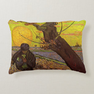 The Sower by Vincent van Gogh Decorative Cushion