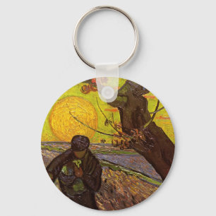 The Sower by Vincent van Gogh Key Ring