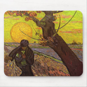 The Sower by Vincent van Gogh Mouse Mat