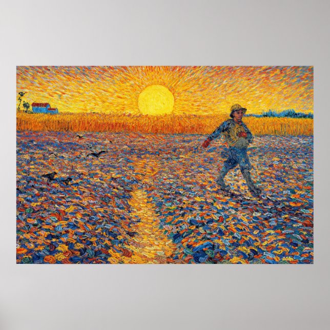 The Sower by Vincent van Gogh Poster (Front)