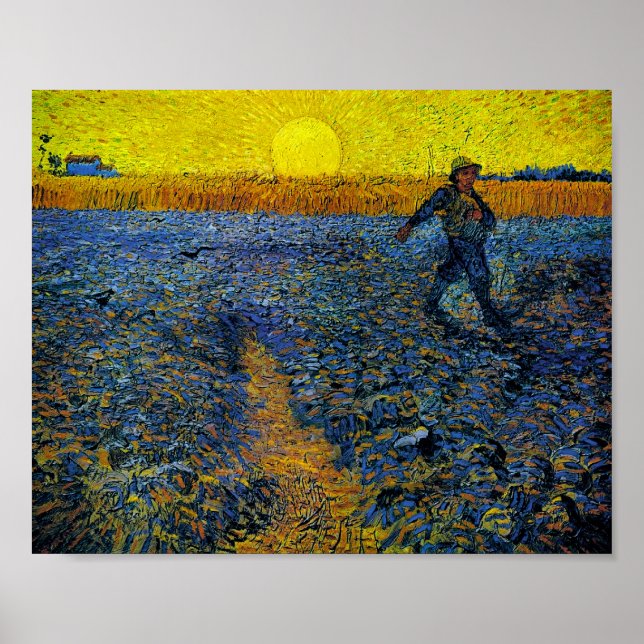 The Sower (F422) Van Gogh Fine Art Poster (Front)