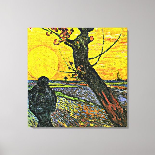 The Sower, fine art painting by Vincent van Gogh Canvas Print (Front)