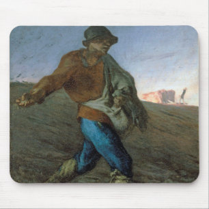 The Sower, Jean-Francois Millet Mouse Mat