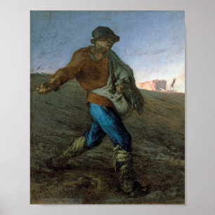 The Sower, Jean-Francois Millet Poster