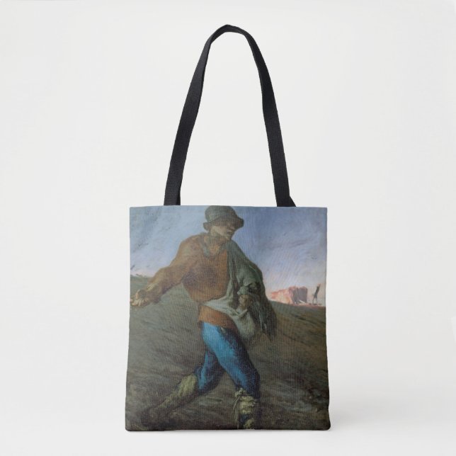 The Sower, Jean-Francois Millet Tote Bag (Front)