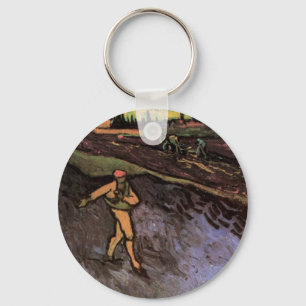 The Sower: Outskirts of Arles by Vincent van Gogh Key Ring