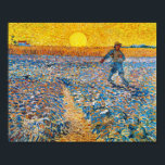 The Sower, Van Gogh Poster<br><div class="desc">Vincent Willem van Gogh (30 March 1853 – 29 July 1890) was a Dutch post-impressionist painter who is among the most famous and influential figures in the history of Western art. In just over a decade, he created about 2, 100 artworks, including around 860 oil paintings, most of which date...</div>