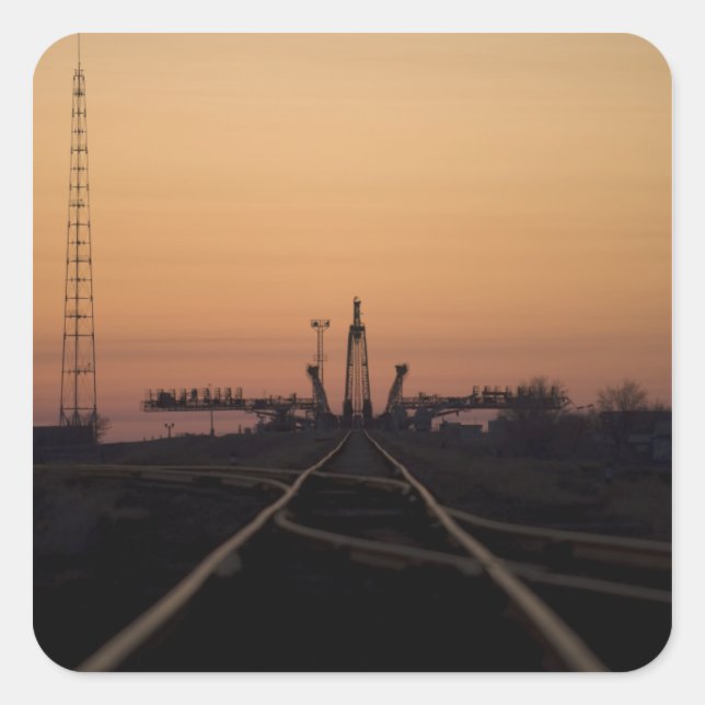 The Soyuz launch pad Square Sticker (Front)