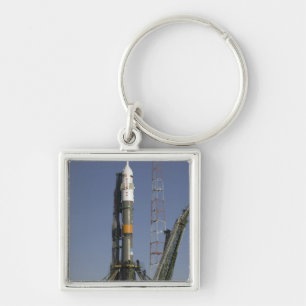 The Soyuz rocket is erected into position 2 Key Ring
