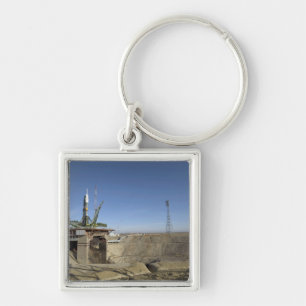 The Soyuz rocket is erected into position 5 Key Ring