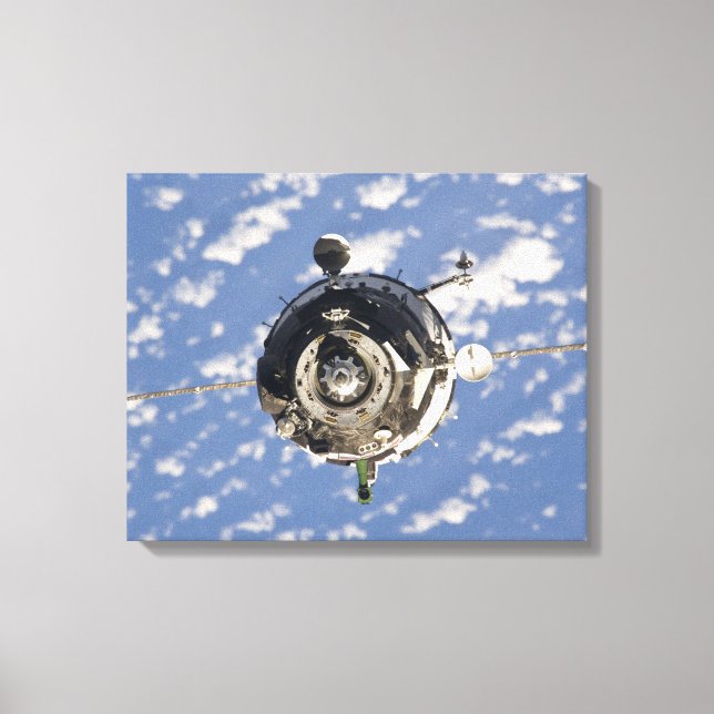 The Soyuz TMA-01M spacecraft Canvas Print (Front)