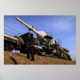 The Soyuz TMA-13 spacecraft Poster