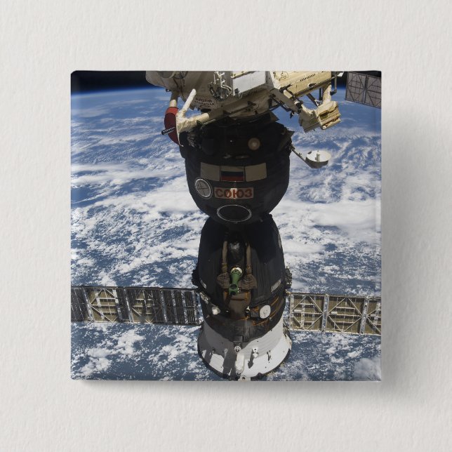 The Soyuz TMA-19 spacecraft 15 Cm Square Badge (Front)