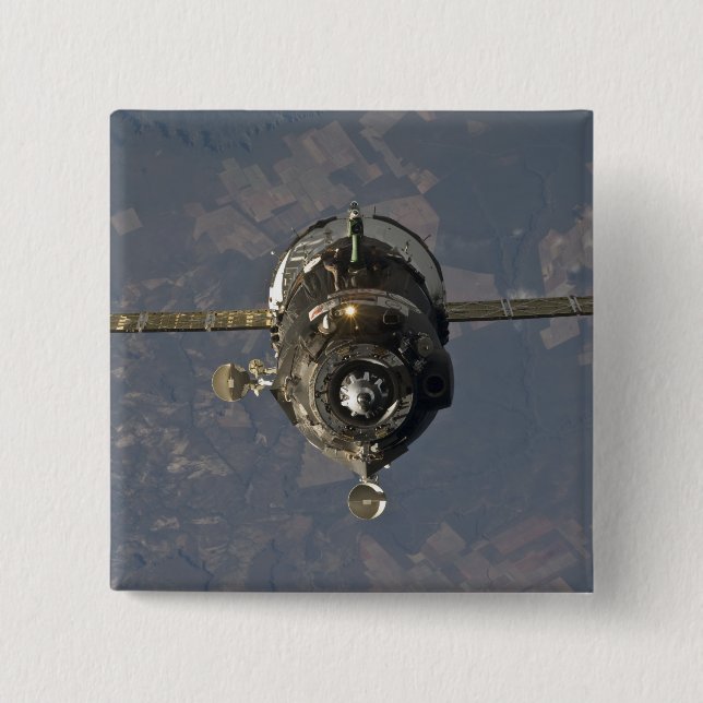 The Soyuz TMA-19 spacecraft 3 15 Cm Square Badge (Front)