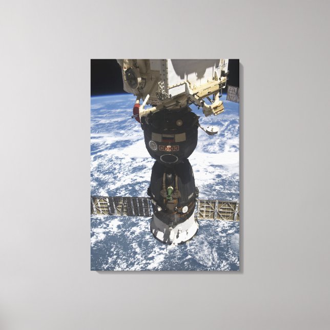 The Soyuz TMA-19 spacecraft Canvas Print (Front)