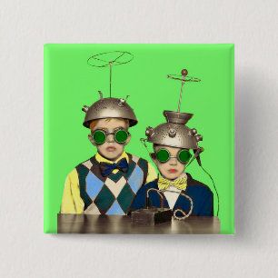 the Space Cadet Brothers 15 Cm Square Badge