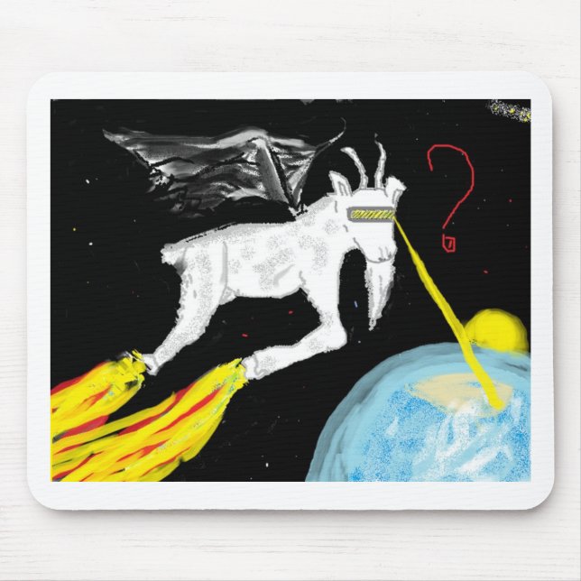 The Space Goat Mouse Mat (Front)