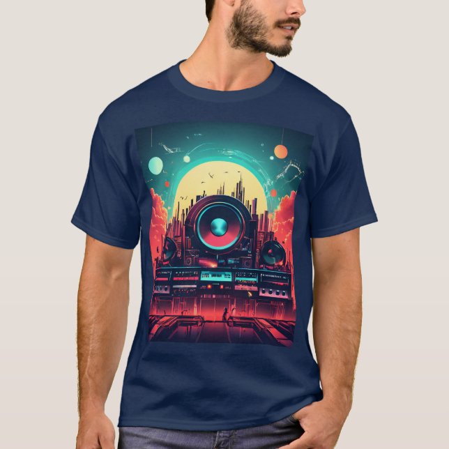 The space moved by music T-Shirt (Front)