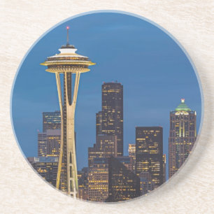 The Space Needle and downtown Seattle Coaster
