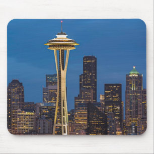 The Space Needle and downtown Seattle Mouse Mat