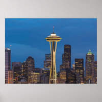 The Space Needle and downtown Seattle