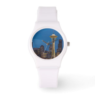 The Space Needle and downtown Seattle Watch