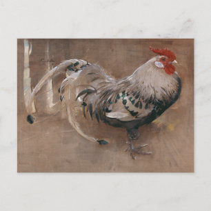 The Spangled Rooster   Joseph Crawhall Postcard