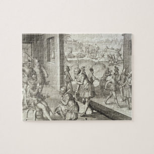 The Spanish Capture Fort Caroline, 1565, from 'New Jigsaw Puzzle