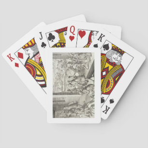 The Spanish Capture Fort Caroline, 1565, from 'New Playing Cards