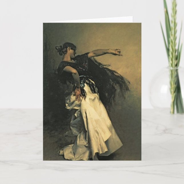 The Spanish Dancer, study for 'El Jaleo', 1882 Card (Front)