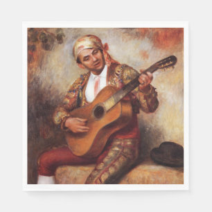 The Spanish Guitarist (by Pierre-August Renoir) Napkin