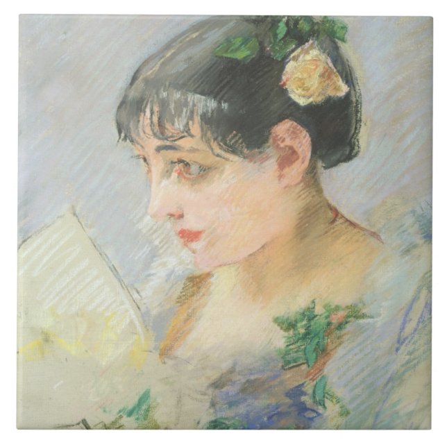 The Spanish Woman (pastel on paper) Tile (Front)
