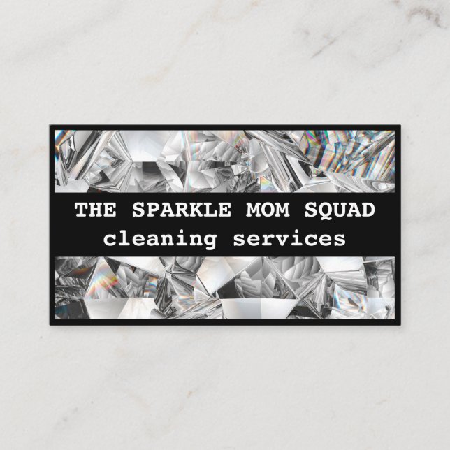 The Sparkle Mum Squad House Cleaning  Business Card (Front)