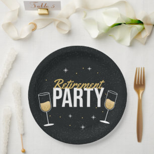 The Sparkling Send‑Off Cheers to Retirement Plate